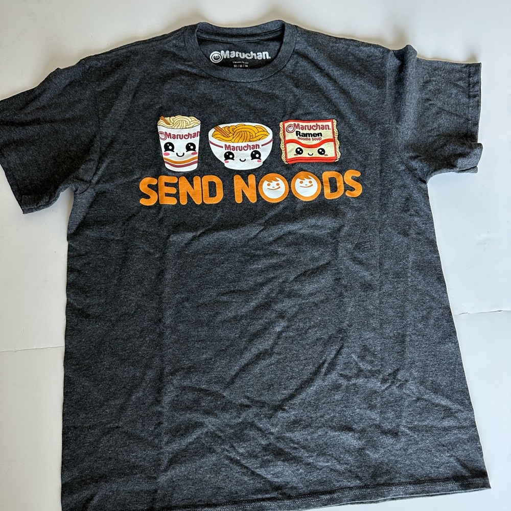 Maruchan Mens T-Shirt - Send Noodles Noods Image (Medium)